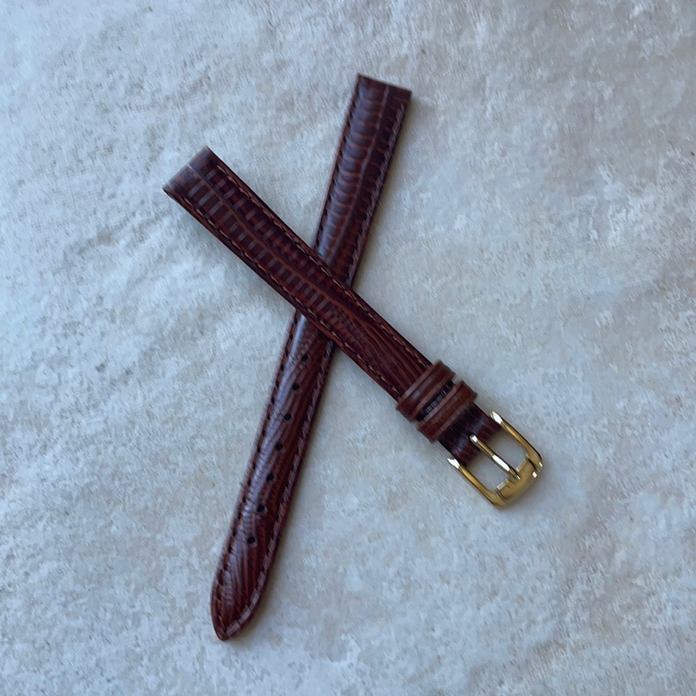 Watch band Spidel 12mm brown leather band